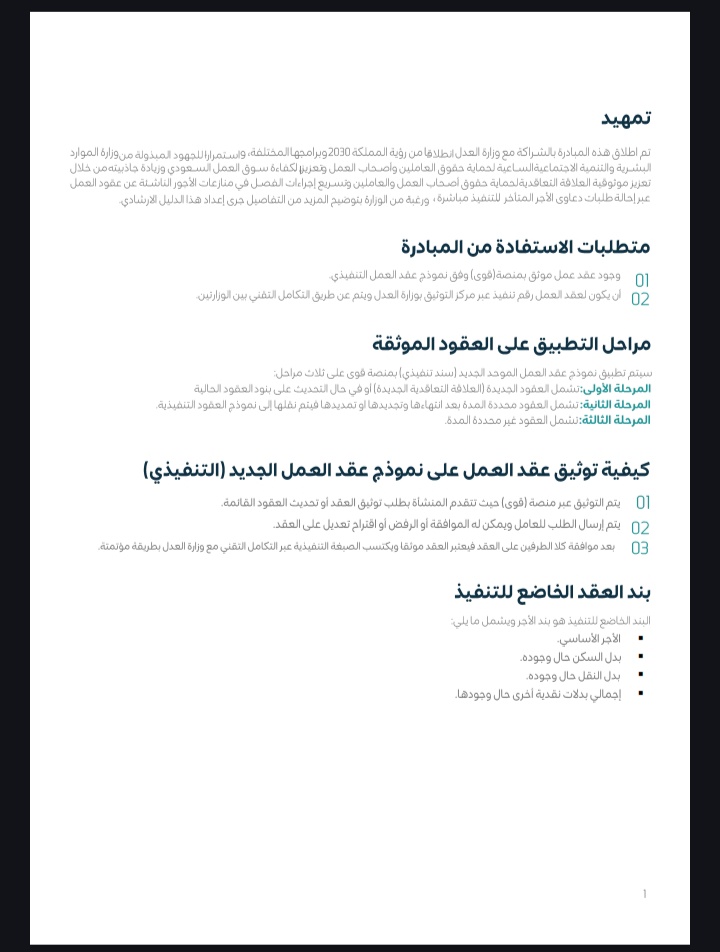 XfHov's tweet photo. الدليل الارشادي 
لمبادرة عقد العمل الموثق سندا تنفيذيا https://t.co/p1Dwo7a6ho