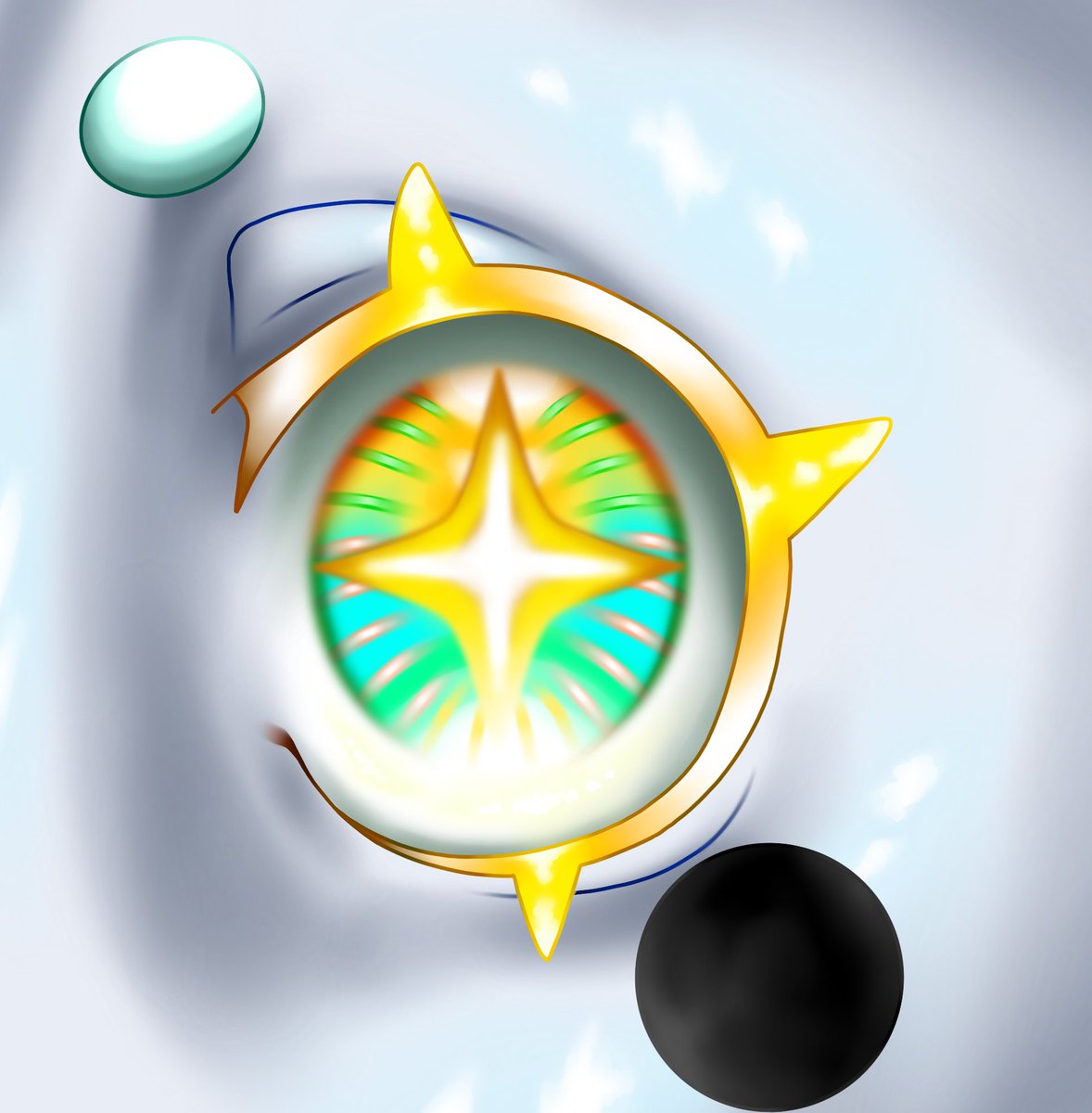 目だけ頑張って描く遊び
シロナ、NULL、月夜、さるうる