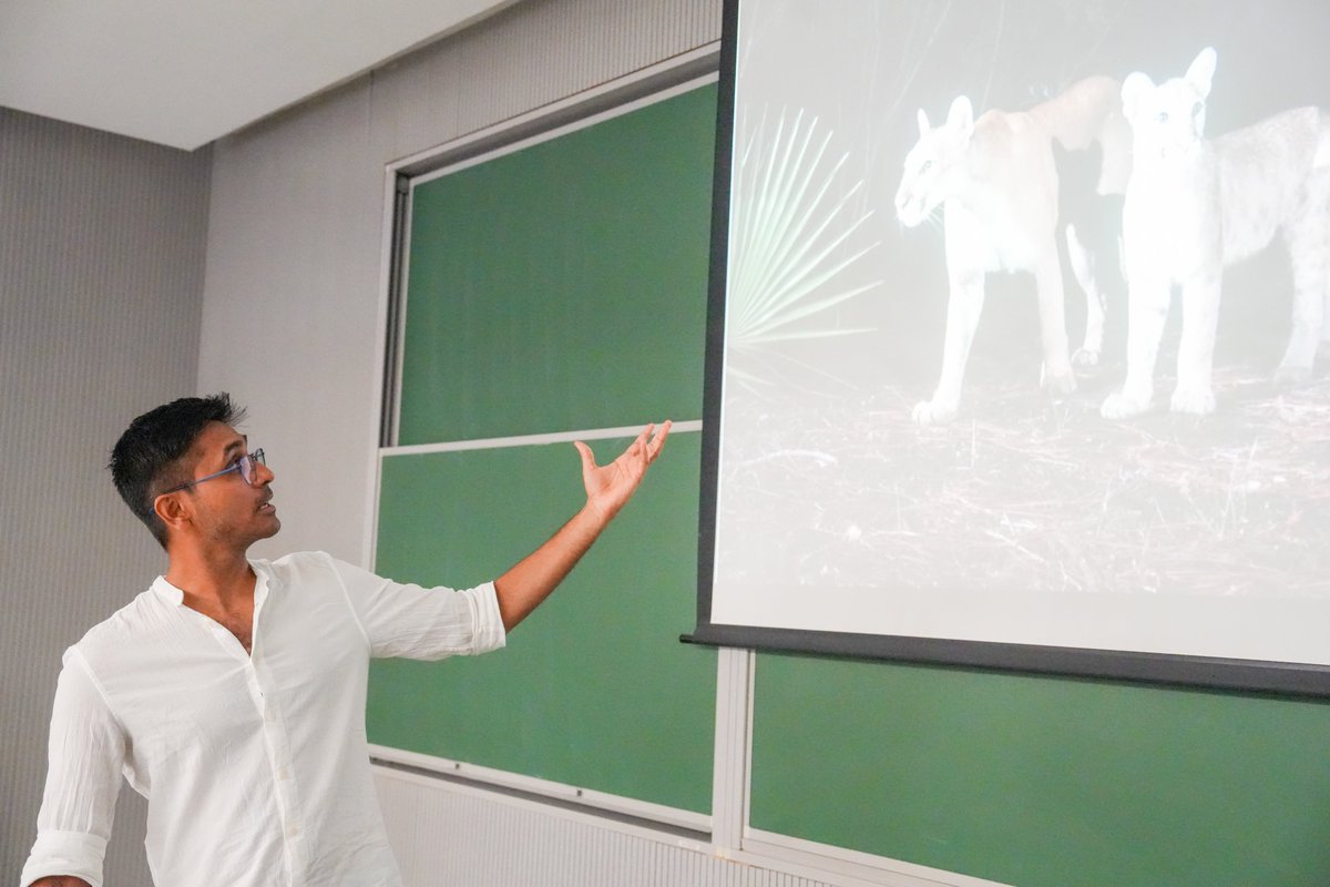 ahmedabad's tweet photo. The Division of Performing and Visual Arts, School of Arts and Sciences, Ahmedabad University, recently hosted a seminar, "Behind the Lens: Techniques and Narratives in Wildlife Filmmaking" by Nitye Sood, a documentary filmmaker, cinematographer, and National Geographic Explorer. https://t.co/LTT7Ibijc7