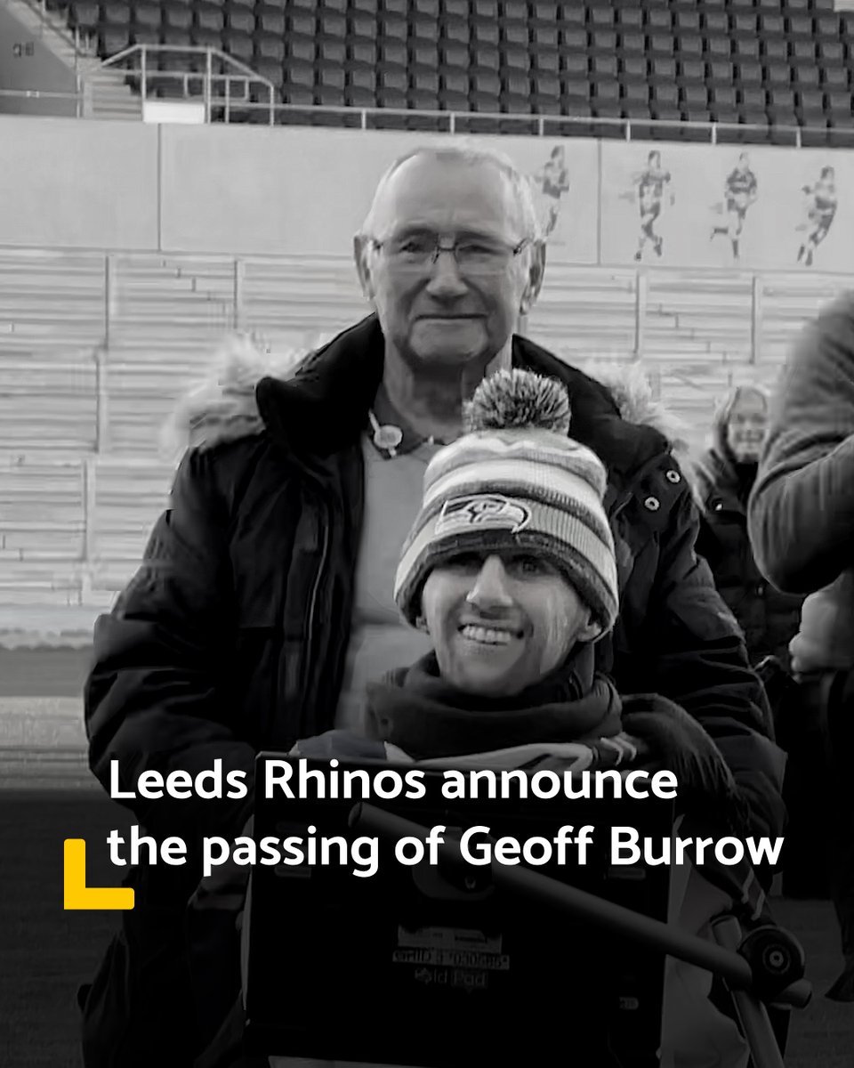 LeedsPlusSocial's tweet photo. Geoff Burrow, father of the late Rob Burrow, has sadly passed away 💔

Leeds Rhinos announced the news that the MND campaigner died this morning following ‘a period of ill health’.

#leeds #leedsrhinos #geoffburrow #robburrow #mnd https://t.co/WcM50VGKC8