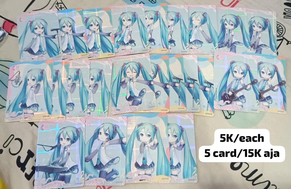 OCerezz's tweet photo. #WTS Kayou card Hatsune miku, Megurine Luka, KAITO

CO 🍊 or cod cf22 day 2

#warungvocaloid #warungmiku #warunganime https://t.co/67r2aq4mpV