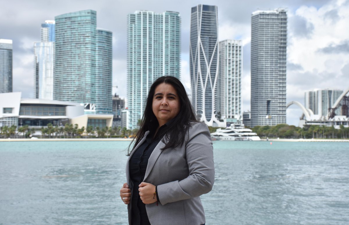 PortMiami's tweet image. Today’s #WHM2026 #EmployeeSpotlight is Guadalupe Lira! ⭐💜 Guadalupe joined #PortMiami in 2020 as a consultant &amp;amp; officially became a Construction Manager in 2022. With a degree in architecture, she brings expertise in program, design, &amp;amp; construction management.