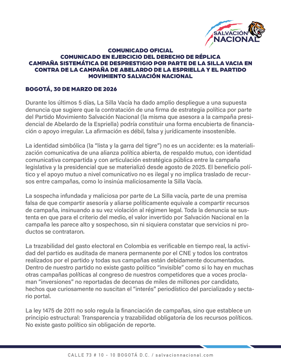 Salvación Nacional tweet media