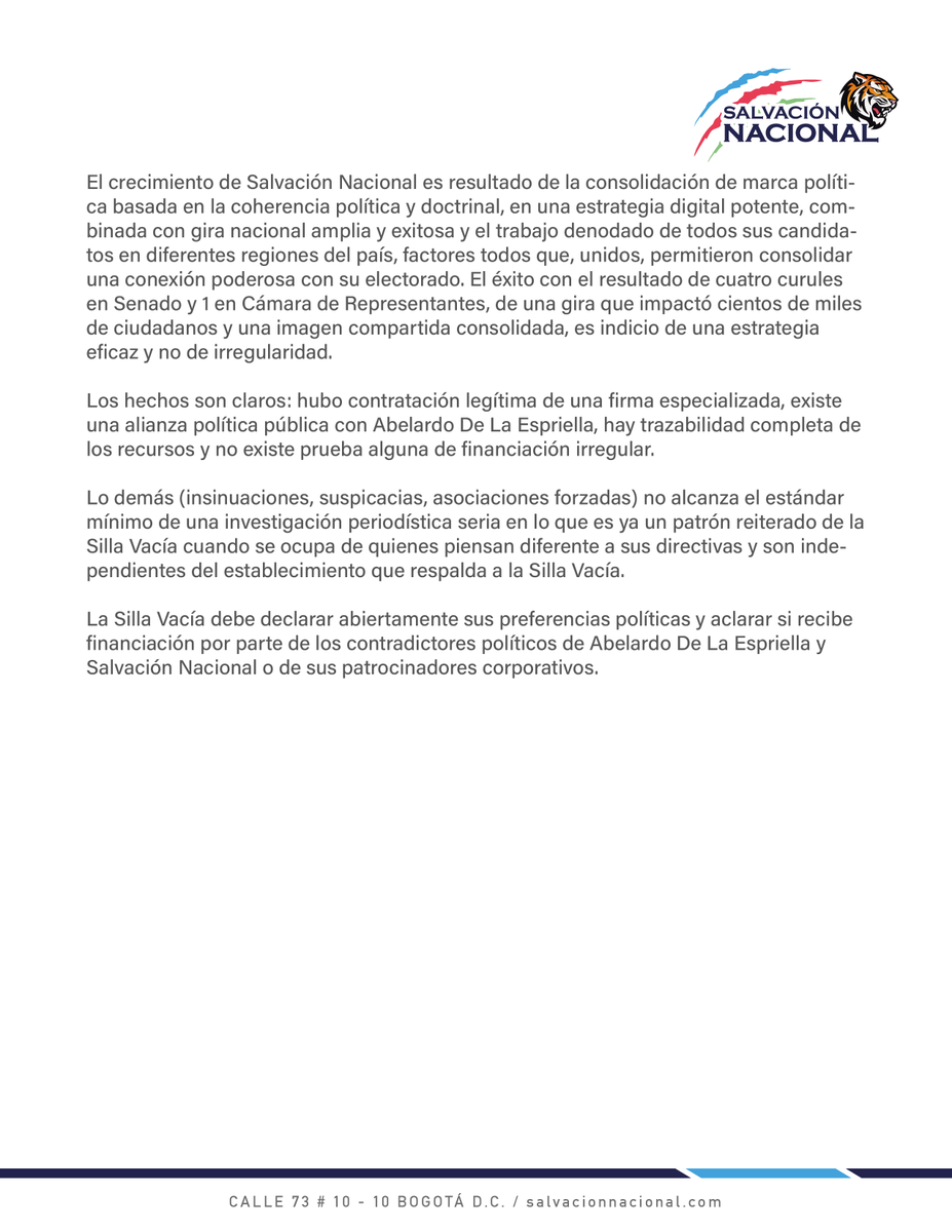 Salvación Nacional tweet media