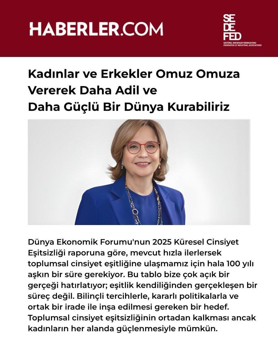 Sektörel Dernekler Federasyonu (SEDEFED) tweet media