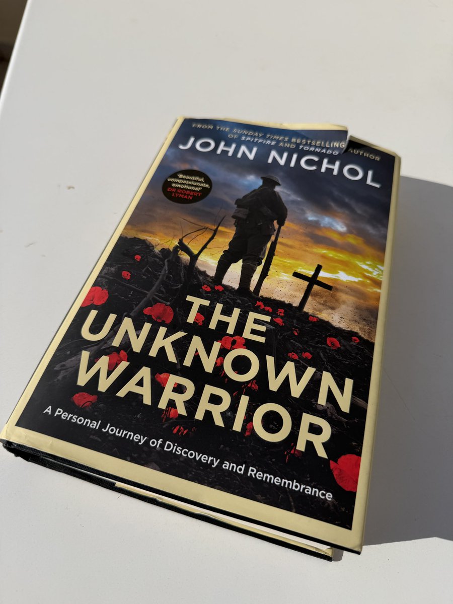 Scoutsscarter's tweet photo. Taking time on holiday in the #Tunisian sun to read a book by @JohnNicholRAF that’s been on my reading pile for too long. Thank you John for writing such a well researched, thoughtful & emotionally charged study of this powerful topic. #Theunknownwarrior https://t.co/E8FriFe9EW