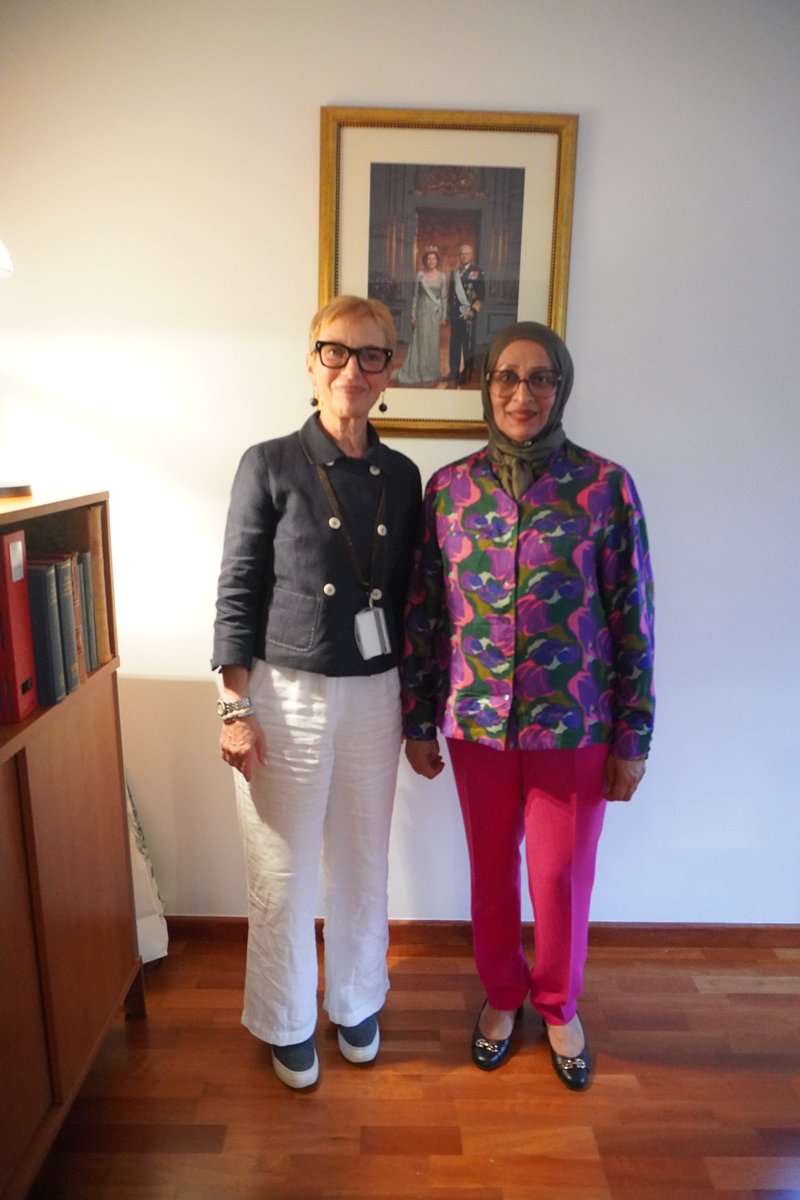 WHOSouthAfrica's tweet photo. @ShenaazEl @WHOSouthAfrica Rep &amp; team had a courtesy meeting with H.E. Ambassador @AkEnestrom at @SwedenAmbSA today. A good exchange on shared health priorities &amp; continued collaboration moving forward. Thank you 🇸🇪 for your unwavering support for global health. @WHO @WHOAFRO https://t.co/mSHKV91A5a