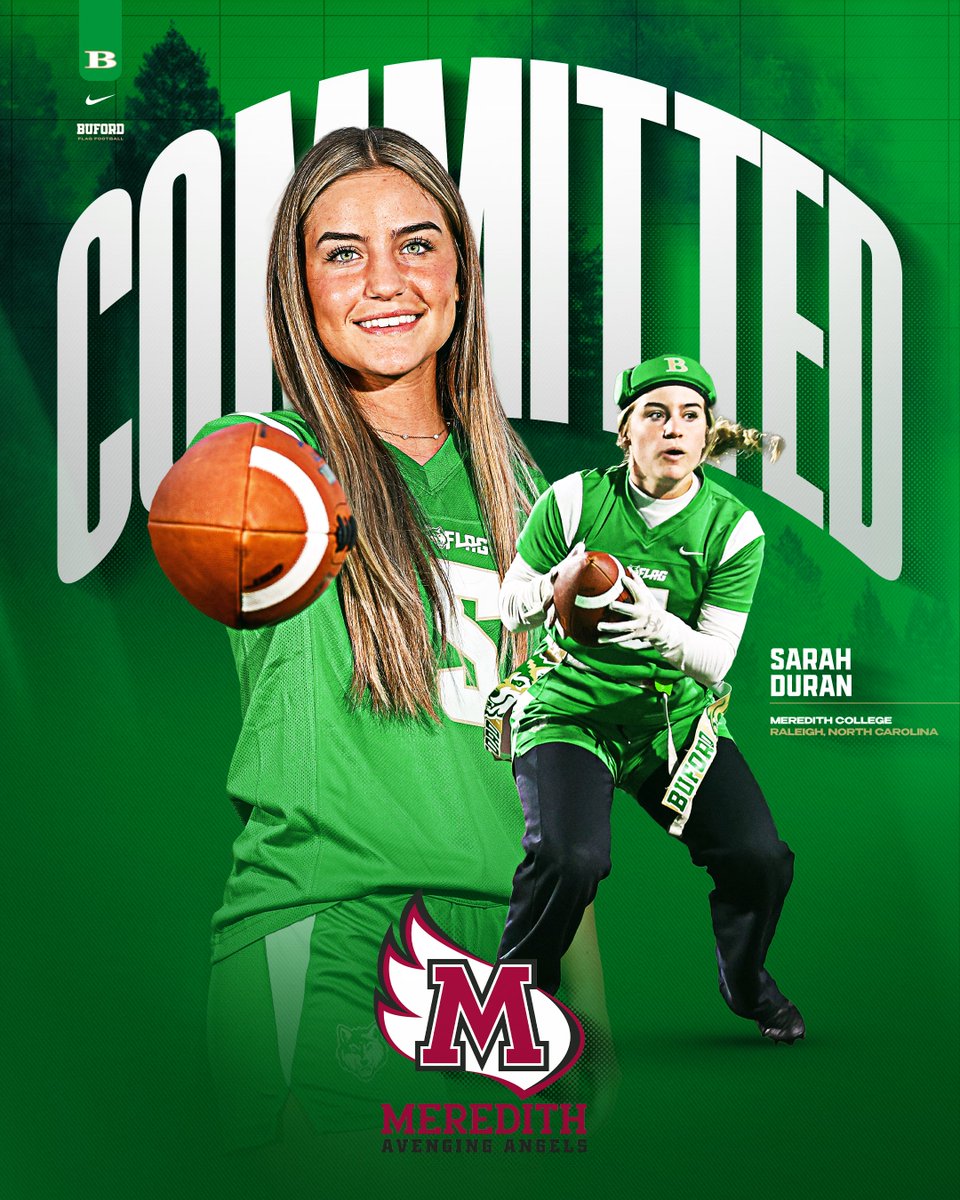 BufordAthletics's tweet photo. History made. 🏈 | @BufordGirlsFlag 

Buford Flag Football celebrates its first-ever college commits as Braeleigh Wansley heads to Snead State Community College and Sarah Duran commits to Meredith College.

#GoWolves https://t.co/3yLomkXu6u