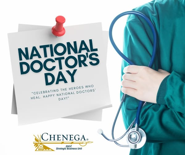 ChenegaCorpEHF's tweet image. Happy National Doctors’ Day!

Let's honor the incredible physicians who dedicate their lives to healing, compassion, and care. Thank you for making a difference—every day, in every way.

#chenega #chenegafamily #NationalDoctorsDay #ThankYouDoctors