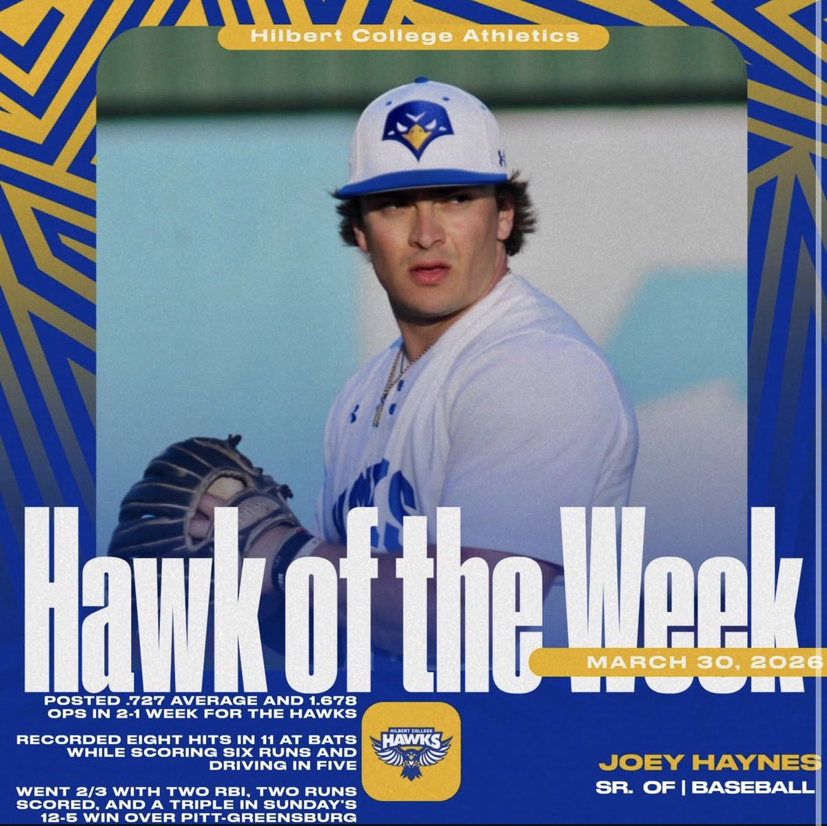 Hilbert College Baseball tweet media