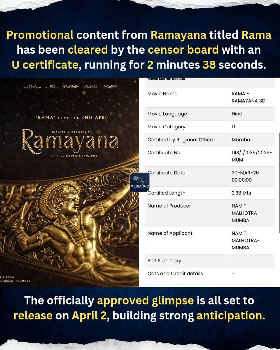 Media Mic | Indian Cinema | Tollywood tweet media