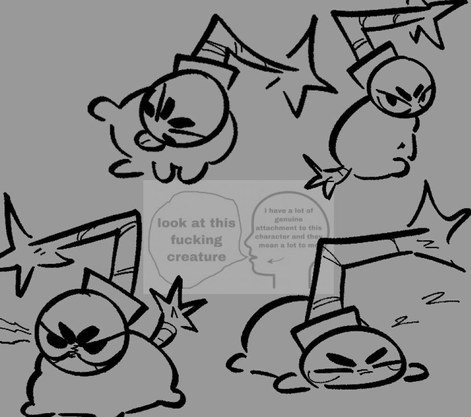 Freakdoodlings's tweet photo. love turning this stupid guy into a little critter 
#OC https://t.co/ysRrKSyHwM