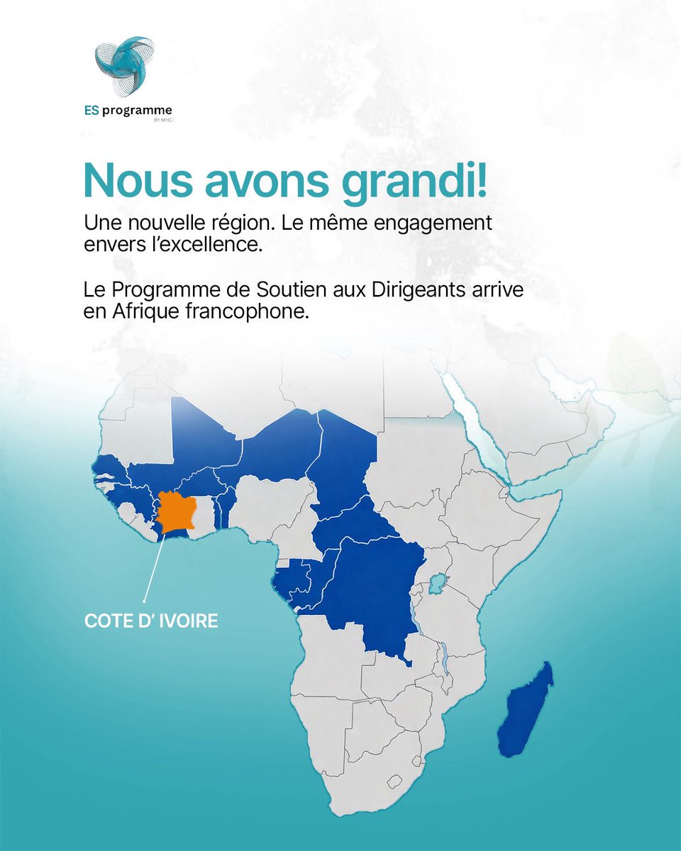 ES_Programme's tweet photo. Nous avons grandi.

The Executive Support Programme has expanded to Francophone Africa, and Stream 11 is your first opportunity to be part of it. https://t.co/g0FQyHPqaI