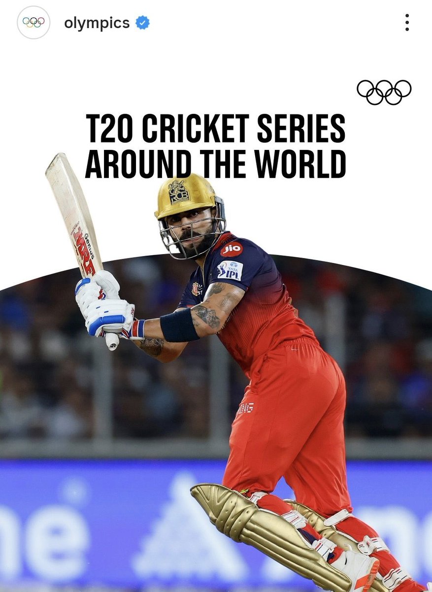 dp_karthik's tweet photo. Your tinpot franchises with all those trophies still can’t match this global reach… but Virat Kohli &amp; RCB can 😎🔥

The official International Olympic Committee page has posted only 2 times about IPL &amp; T20…and both are about Virat.

ATHAN SIR BRAND. ✌🏻 https://t.co/Ki5K0ghx2w