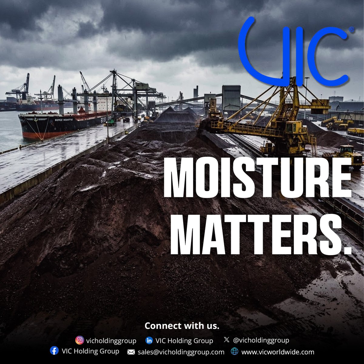 VICHoldingGroup's tweet photo. Moisture content directly impacts cargo weight and safety. VIC verifies critical parameters to prevent disputes and ensure compliance before shipment.

Connect with us.
🌐 https://t.co/RdXQrXHdFE
📧 sales@vicholdinggroup.com

#IronOre #RiskManagement #VICHoldingGroup https://t.co/OoTIwrzOKw