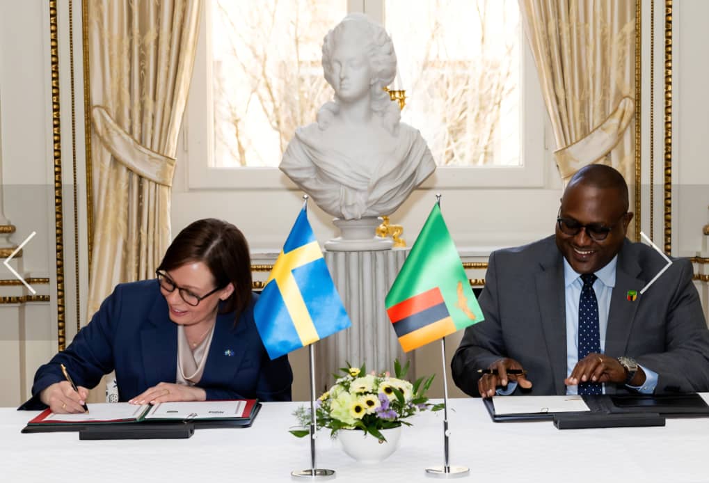 ZambiaMFAIC's tweet image. Hon. Mulambo Haimbe, Minister of Foreign Affairs and Int'l Cooperation, today held fruitful engagements with the #Swedish Parliamentary Committee on Foreign Affairs and his counterpart H.E. Ms. Maria Malmer Stenergard, Minister for Foreign Affairs of the Kingdom of #Sweden.