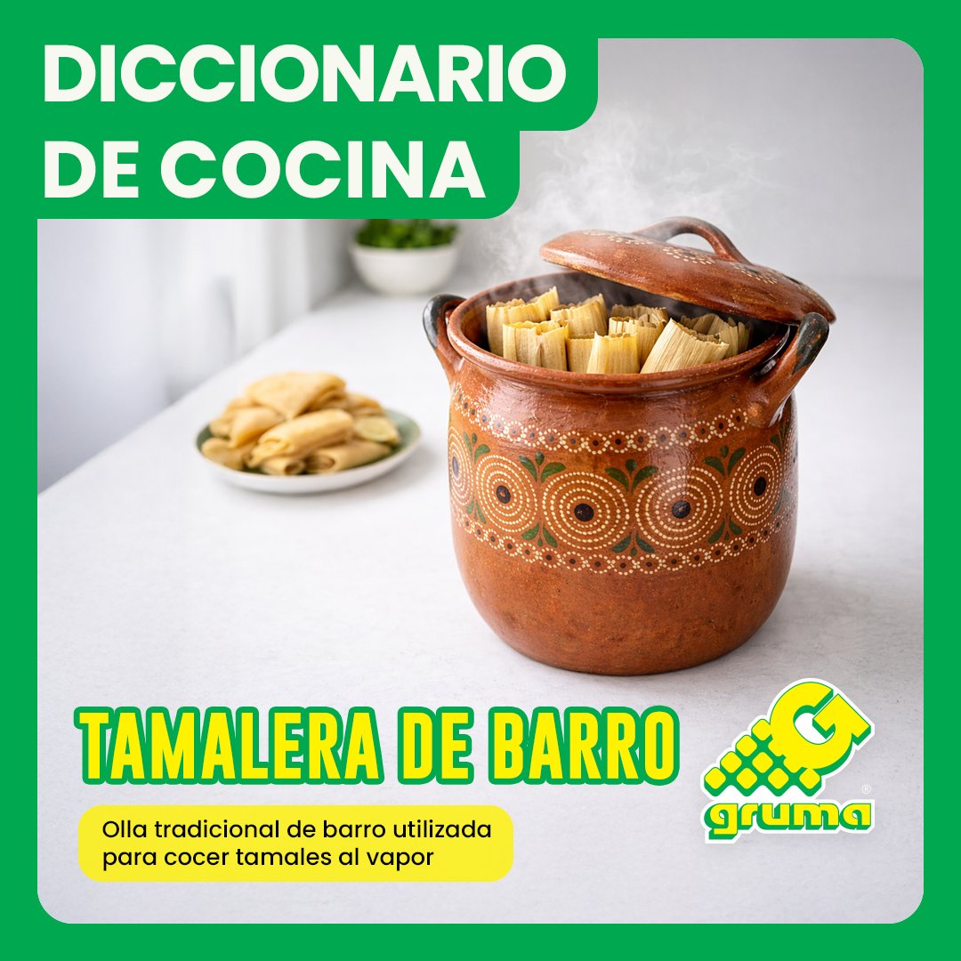 Tradicional en el centro y sur de México, permite cocer tamales al vapor y lograr la textura suave que los caracteriza. 🌽 #GRUMA #Tamalera #CocinaTradicional