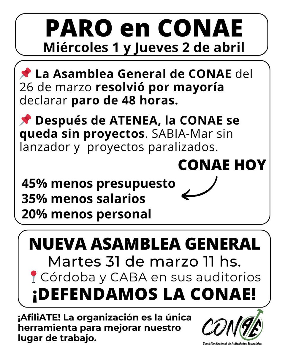 ATE CONAE tweet media