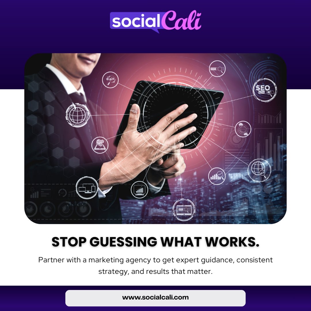 socialcali_'s tweet image. Stop guessing what works. 

Partner with a marketing agency to get expert guidance, consistent strategy, and results that matter.

Schedule a consultation: 
         socialcali.com

#MarketingExperts #SocialMediaStrategy #BusinessGrowth