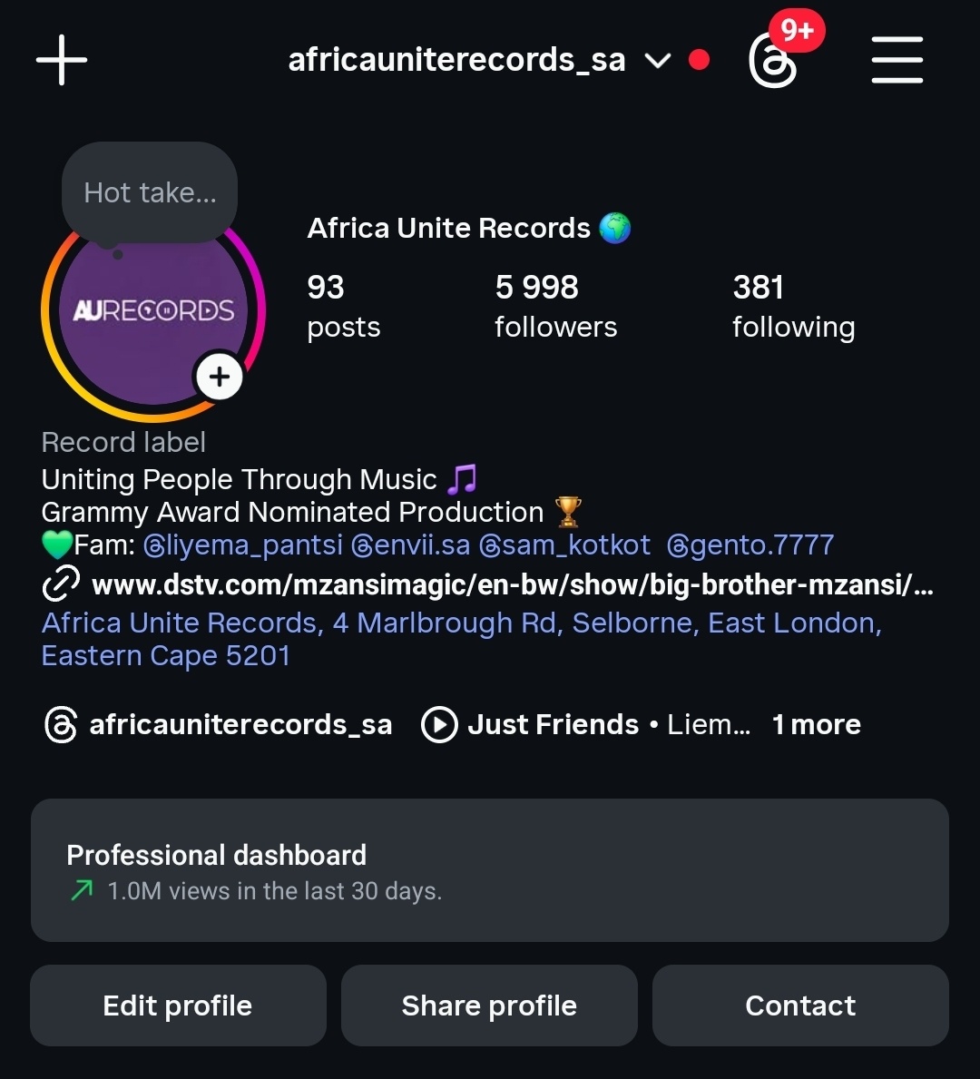 Africa Unite Records tweet media