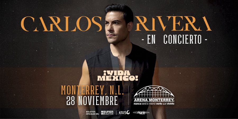 ✨ ¡Viva México con una voz única! 🇲🇽

Carlos Rivera llega a Monterrey con un concierto imperdible lleno de emoción y grandes éxitos ❤️🎶

📅 28 de noviembre
📍 Arena Monterrey

🎟️ Boletos YA en superboeltos.com 

#CarlosRivera #VivaMéxico #ArenaMonterrey #Conciertos2026