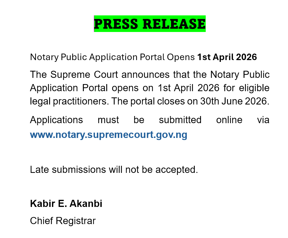 Supreme Court of Nigeria tweet media