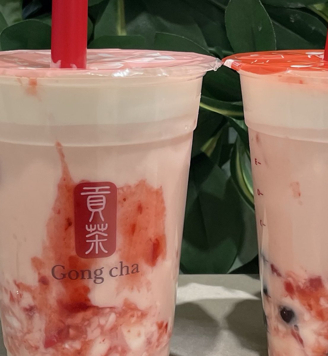 杏仁更に増やして飲んだよ🍓🎶