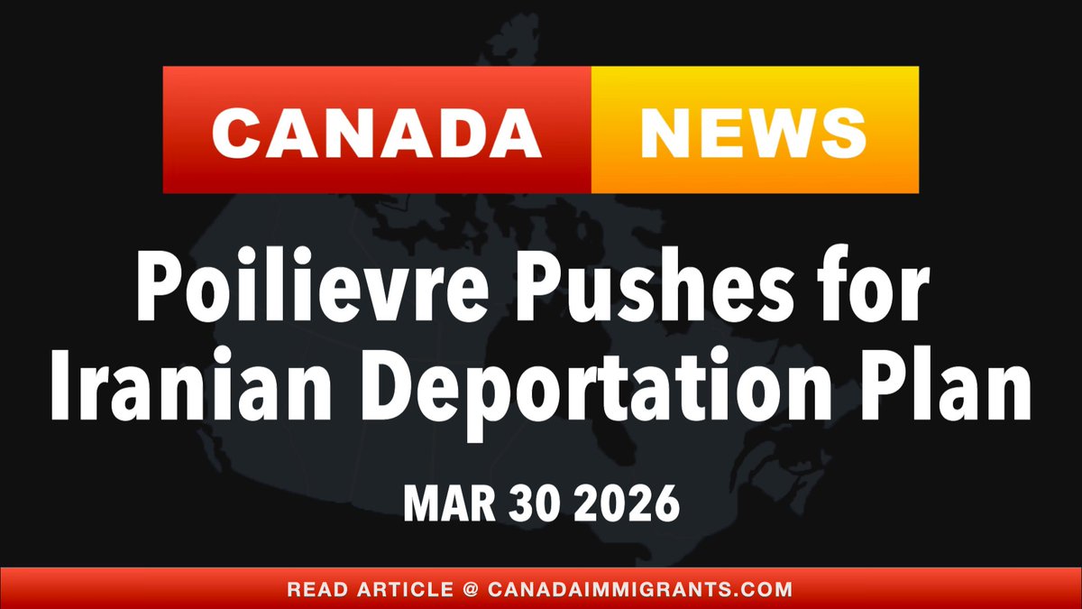 immigrantweets's tweet image. Poilievre Pushes for Iranian Deportation Plan canadaimmigrants.com/poilievre-push… 
#Canada #Iran #Canadaimmigration #IRCC