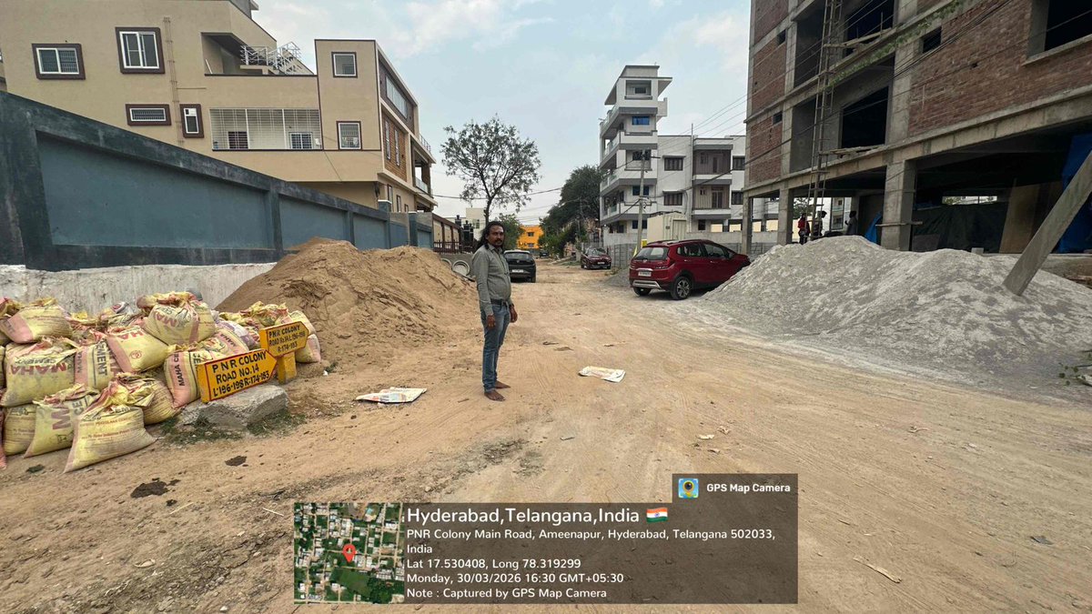 Eec47Ghmc's tweet photo. @girishcwa @CommissionrGHMC @GummallaSrijana @CMC_Offcl @ZC_SLP Dear Citizen, 
The engineering AE of Circle-47 Ameenpur has inspected the site , prepared the estimate and submitted the same for Administrative Sanction for Laying of CC road . https://t.co/oSUYjeuhPb