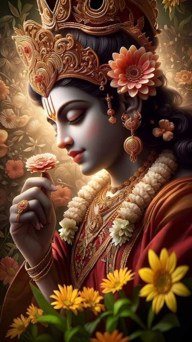 Everything reminds me of Her.

Her perfume and charm are incomparable.

Her absence is unbearable. No one can appreciate how much pain Krishna felt in His heart in Dwaraka without Radha by His side.💔