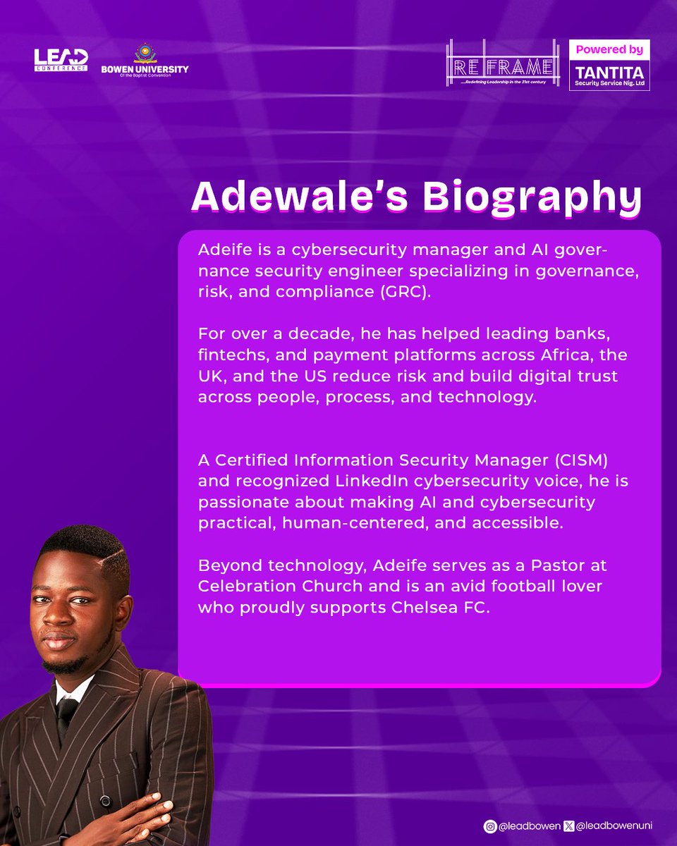 LEAD Conference, Bowen University tweet media