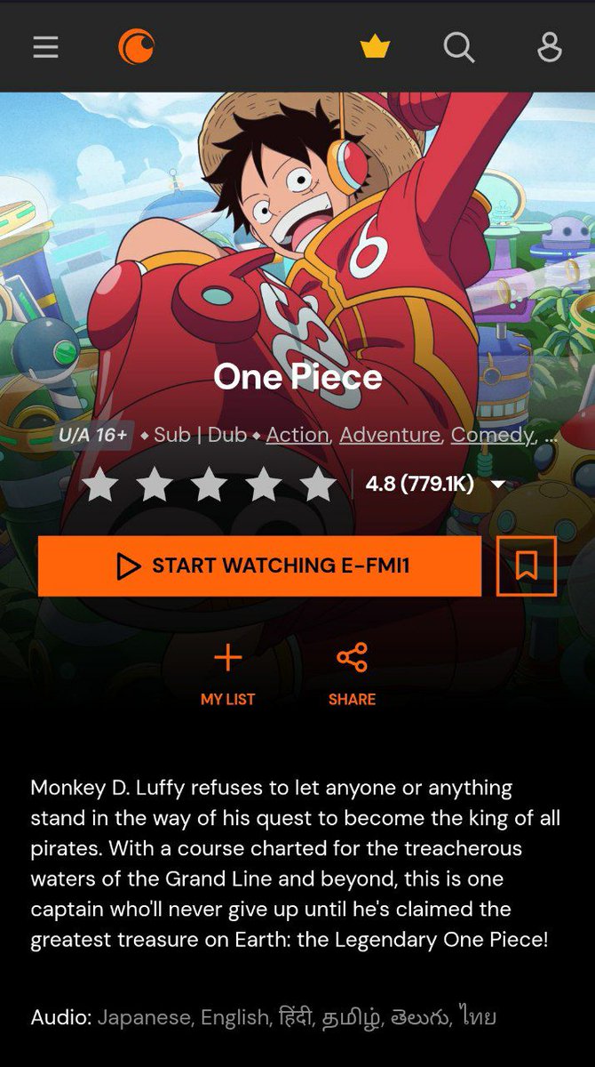 list_podu's tweet photo. Now Streaming 🥳  
Episode (1089 - 1155) 
Total 67 Episodes ✌️

🔥 One Piece : Egghead Arc (Season 21) [Series] on #CrunchyRoll In #Hindi, #Tamil, #Telugu, #Thai &amp; #Japanese Languages !!

🎉 Joìn 👉 @list_podu

#OnePiece #OnePieceS21 #OnePieceEggHeadArc #EggHead #EggHead https://t.co/Qlgsc3o5of