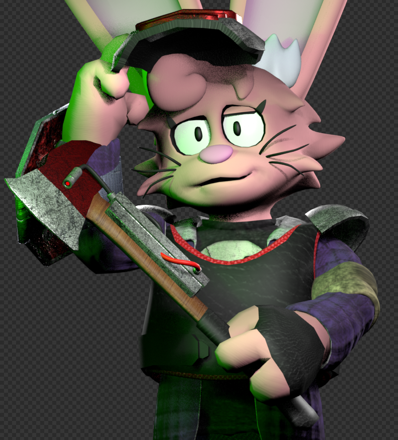 Violet the Rabbit! An OC for an upcoming project.. #choppedupmight # ...