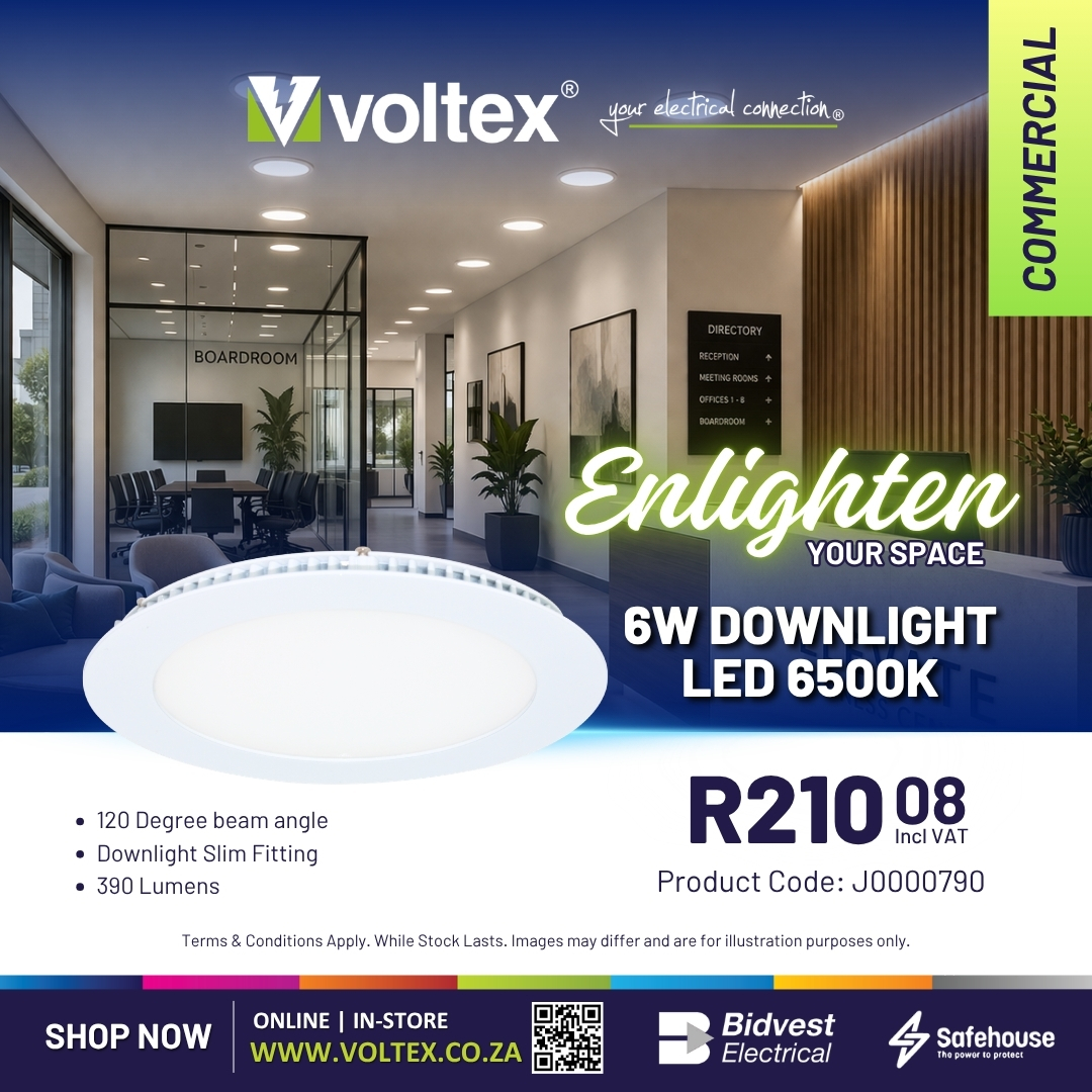 voltexsa's tweet image. Enlighten your space ✨

From decorative to residential and commercial lighting, find the perfect solution at Voltex. Reliable, efficient and built to perform.

Shop lighting today: voltex.co.za/category/light…

#Voltex_sa #LightingSolutions #LEDLighting #YourElectricalConnection