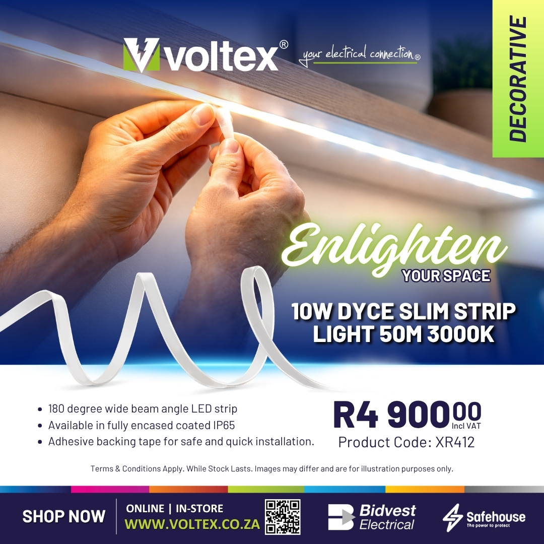 voltexsa's tweet image. Enlighten your space ✨

From decorative to residential and commercial lighting, find the perfect solution at Voltex. Reliable, efficient and built to perform.

Shop lighting today: voltex.co.za/category/light…

#Voltex_sa #LightingSolutions #LEDLighting #YourElectricalConnection