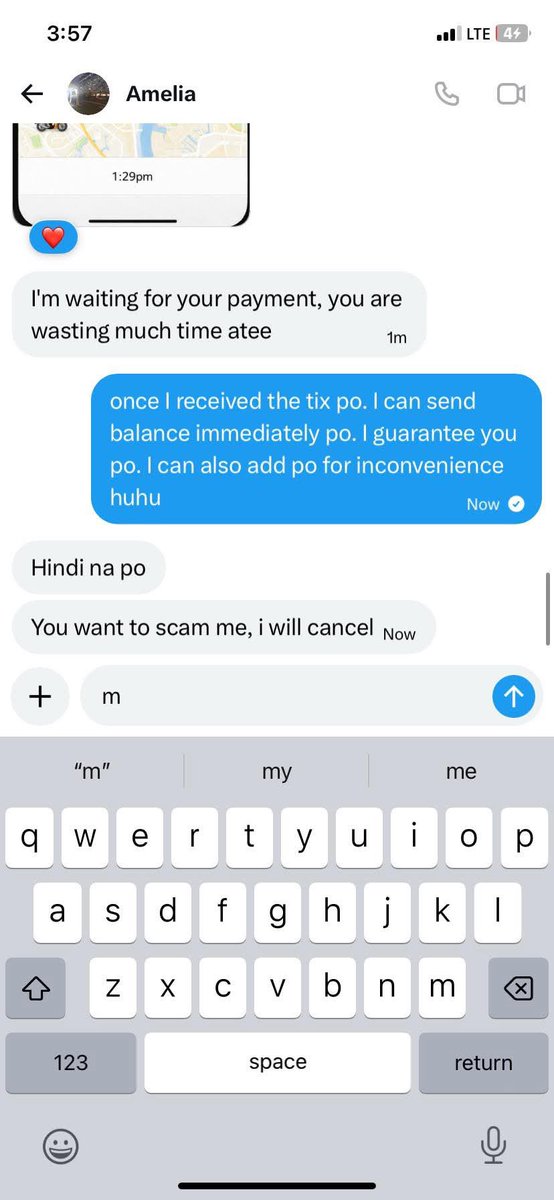 ashnshmr's tweet photo. ⚠️ WE GOT SCAMMED. READ THIS BEFORE YOU SEND ANY PAYMENT. ⚠️
@ameliakaren52 ‼️

Akala namin legit — may rider ID, may updates, may assurance, may picture pa ng delivery. Maayos kausap at minamadali kami to settle the “remaining balance” para daw ma-release. +++ https://t.co/7CGTDe1NRr