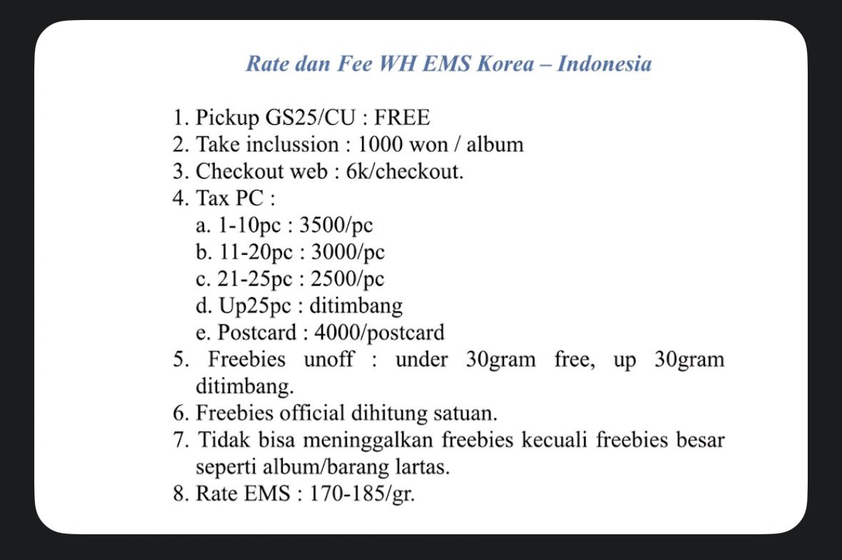 WAREHOUSE WH KOREA CHINA-INA EMS ໒꒱ tweet media