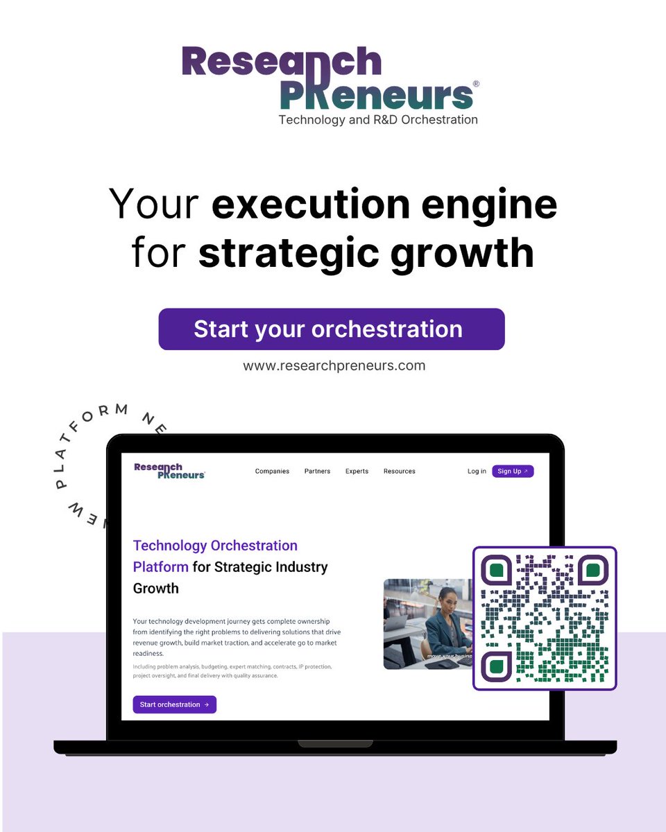 RESEARCHPRENEU's tweet photo. Mentorship and intros are valuable. But when a portfolio company hits a regulatory wall, what does your program actually offer? 

We built the execution layer for that. https://t.co/hMWC46lP8b

#TechOrchestration #FractionalExperts #BusinessDevelopment #StartupEcosystem https://t.co/cBs2qNawRU