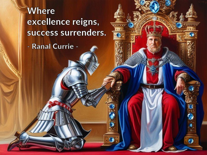 Ranal55's tweet image. Where excellence reigns, success surrenders.
 
#quote #quotesmith55 #excellence #success #MondayMotivation