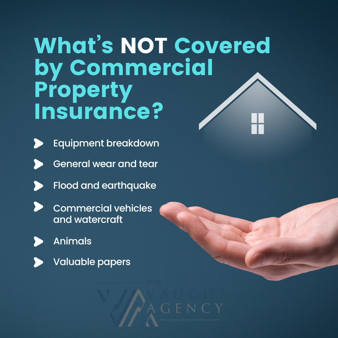 dvaughansr's tweet image. It's important to know what's not covered by your commercial property insurance. 

#insuranceagent #YourBestOptionForInsurance

Contact us at 740-992-9784 or ashlee@thevaughanagency.com

Visit our website at thevaughanagency.com