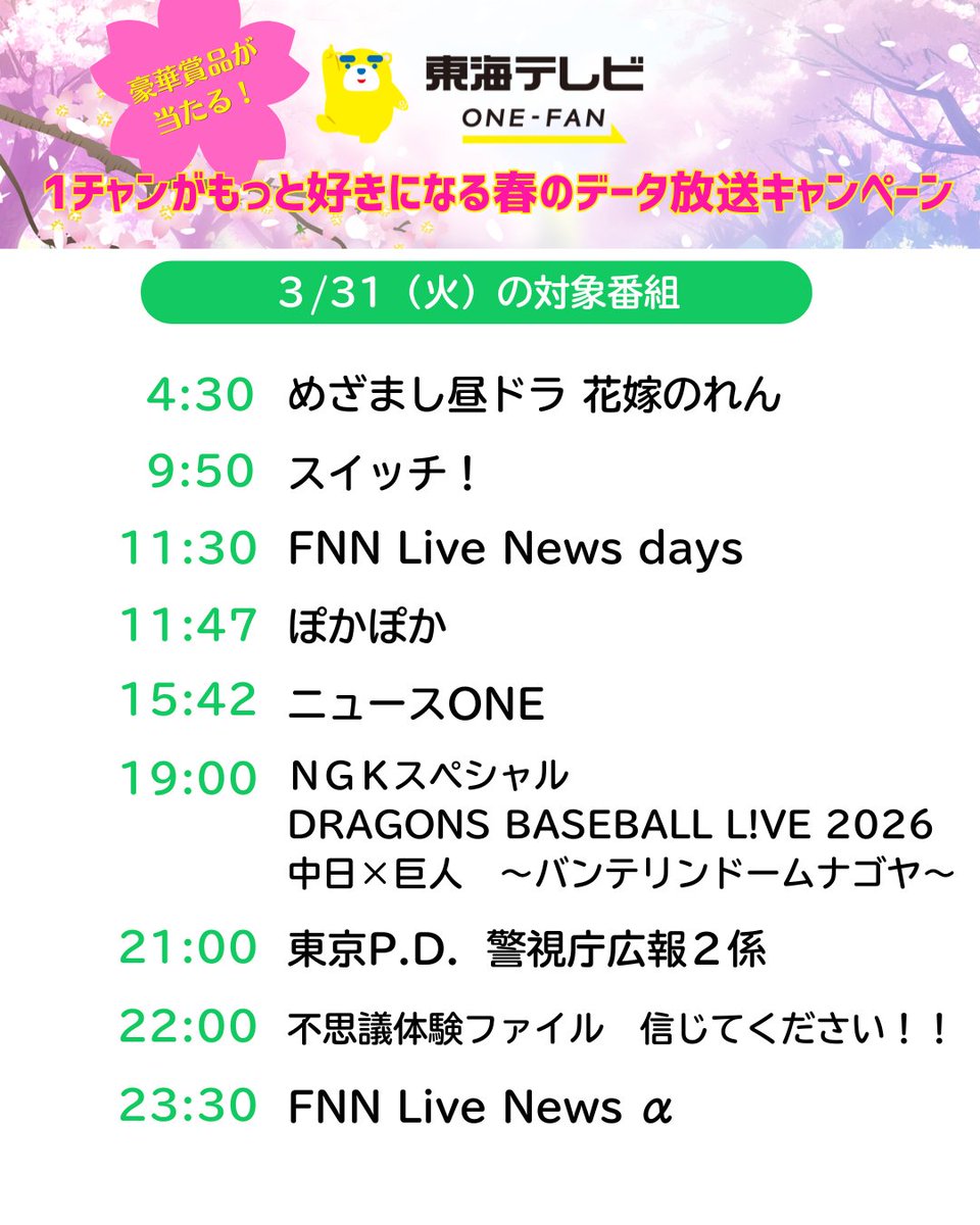 東海テレビ tweet media