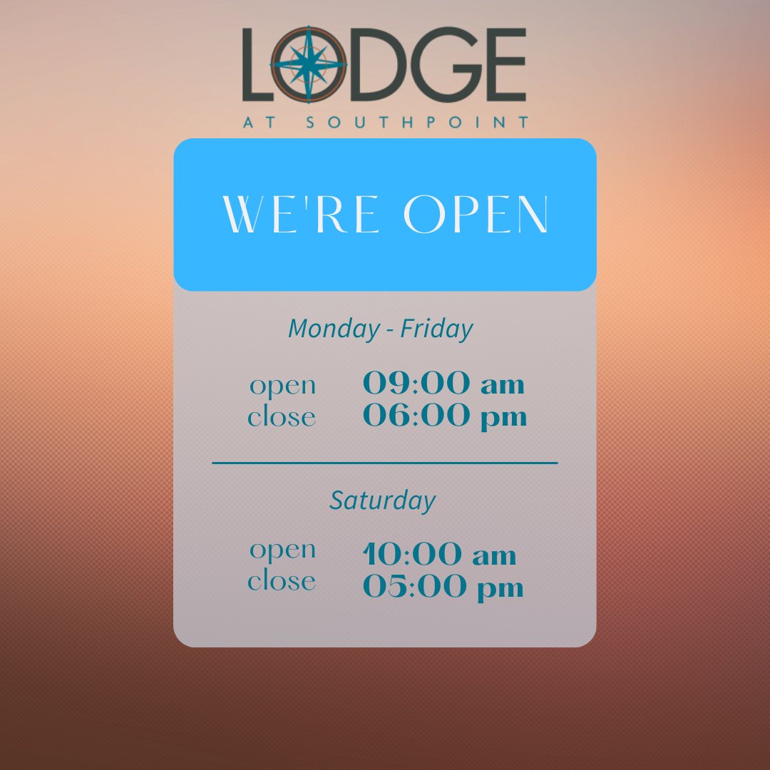lodgesouthpoint's tweet image. Spring into new hours! We're now open at 9am Monday-Friday to serve you better. 🌸Let's schedule a time to tour today! #WBPCLife #SpringForward #NewHours #PropertyExcellence #DurhamNC