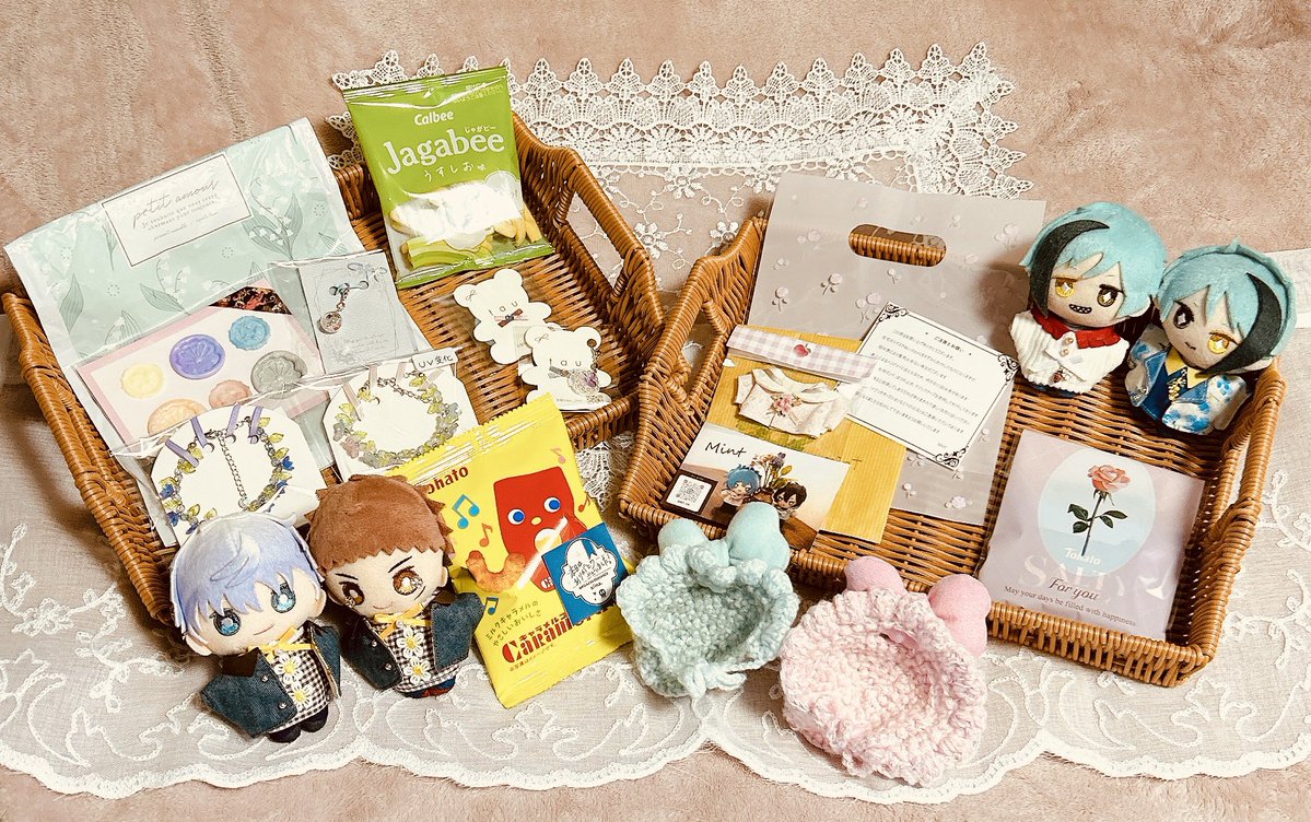 昨日の仙コミでお迎えした素敵な戦利品たちとパシャリ📷差し入れもありがとうございました！
ぬいちゃんと撮影会するのが楽しみです🥰
