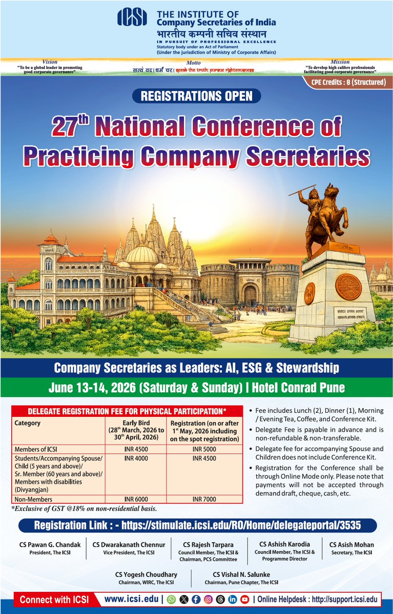 Institute of Company Secretaries of India (ICSI) tweet media