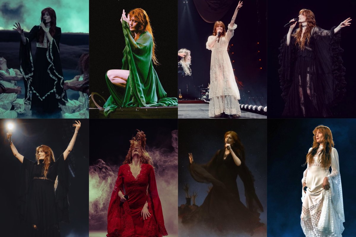 welcharchive's tweet photo. it has been three weeks since the uk and europe leg of everybody scream tour concluded,

what was your favorite dress? https://t.co/GyCICMcGD7
