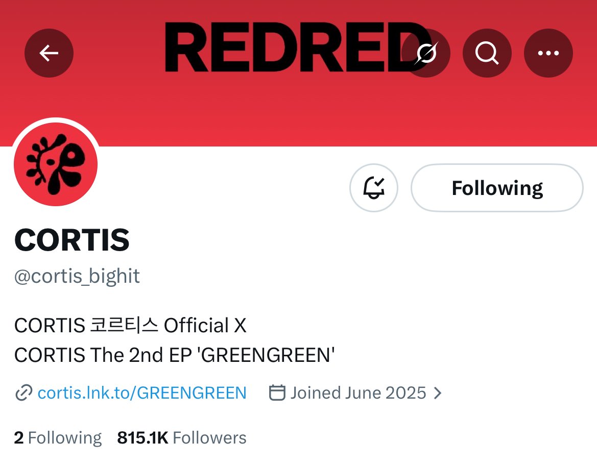 cortis_crave's tweet photo. CORTIS official accounts have updated their layout for the upcoming lead single “REDRED” https://t.co/L1OnyiDNKx