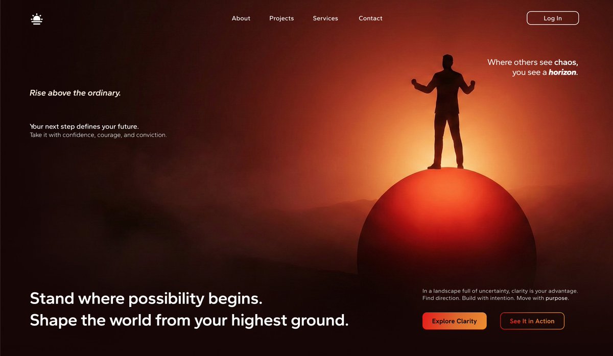 UIUXSumbul's tweet image. #DailyUI 
Hero Section concept for a Personal growth brand