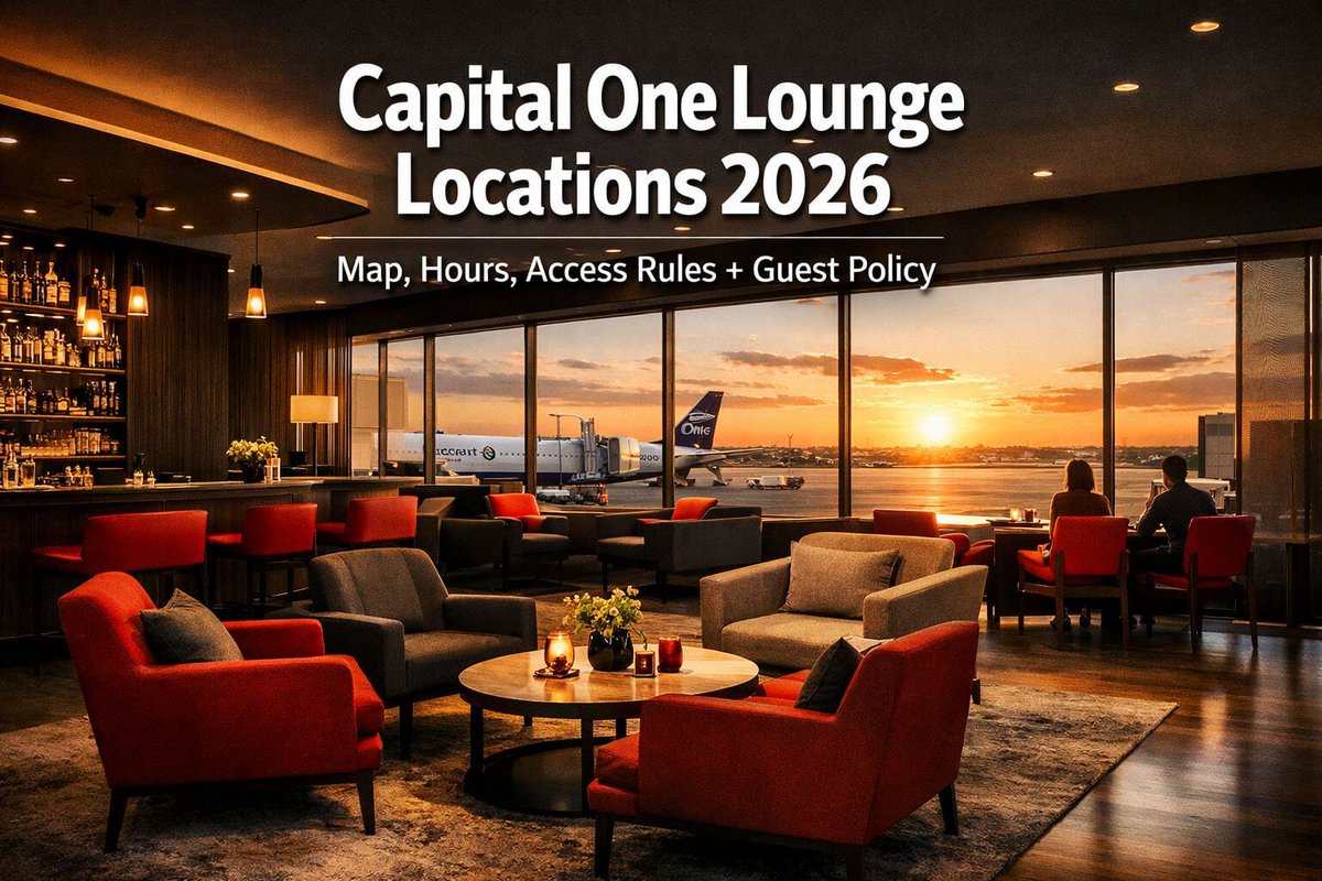 AwardTravelHub's tweet photo. Capital One Lounge Locations 2026: Map, Hours, Access Rules + Guest Policy
https://t.co/4LMxtiu2jY
#AirportLounges #CapitalOneLounges #CapitalOneVentureX
- ✈️ Earn free trips now! https://t.co/g6ZNJBqeKC