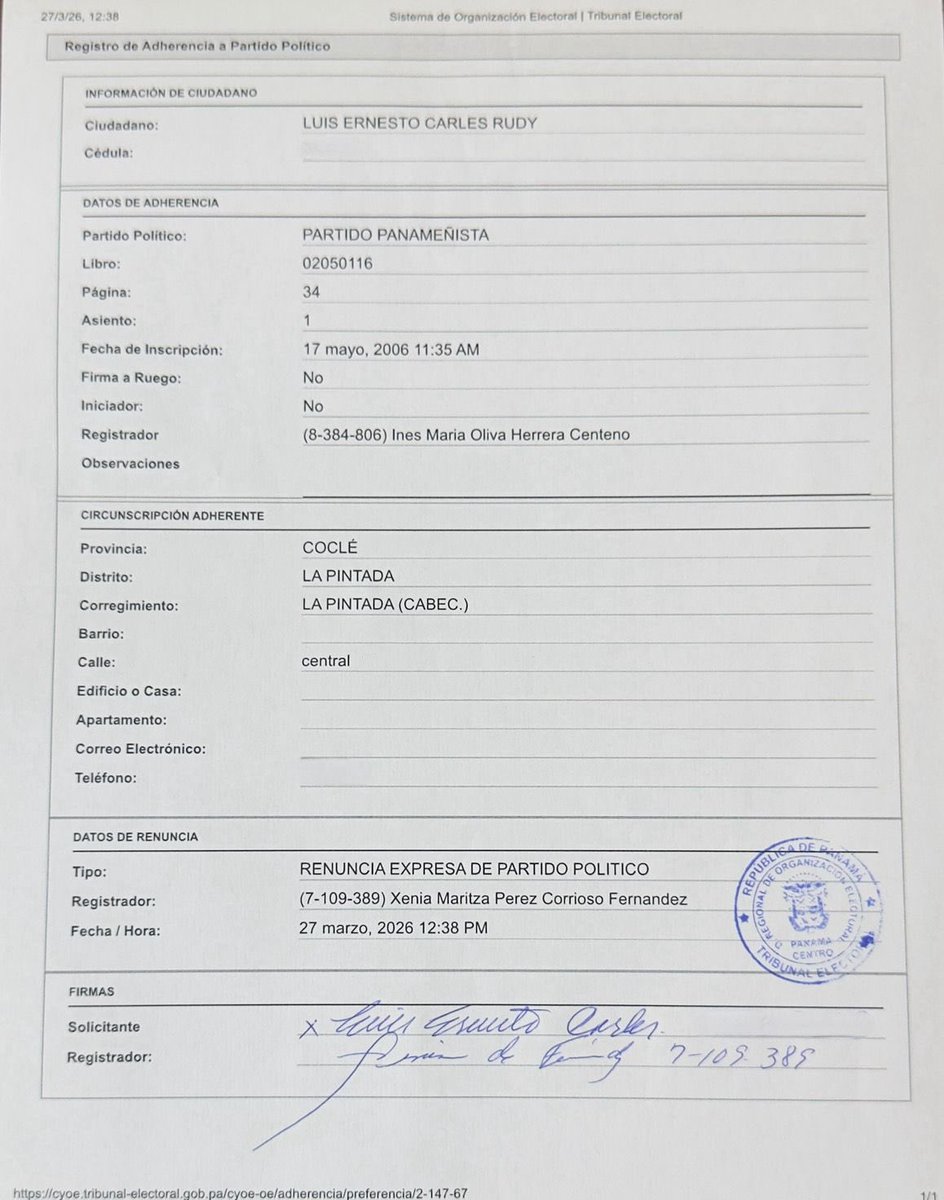 Luis Ernesto Carles tweet media