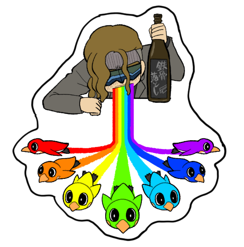 皇帝ペンギン7ステッカーを作ろうか悩んでいる